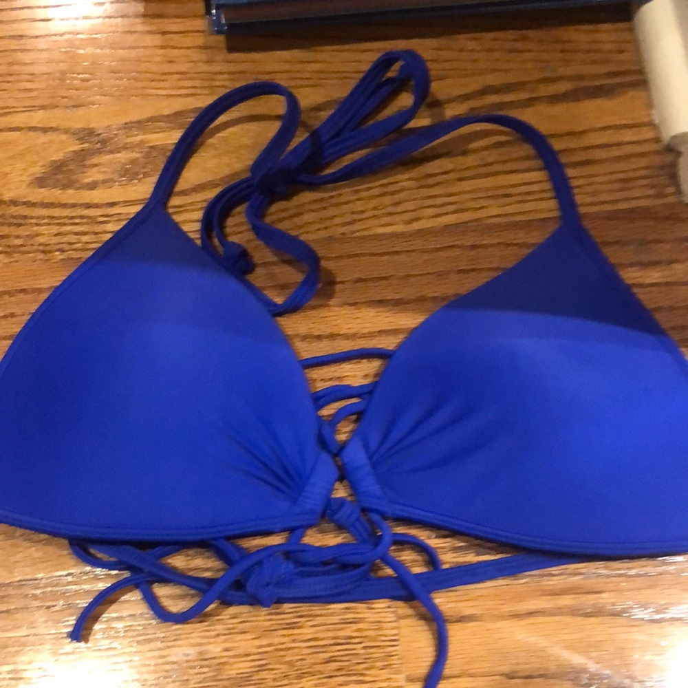 Lace up bikini top